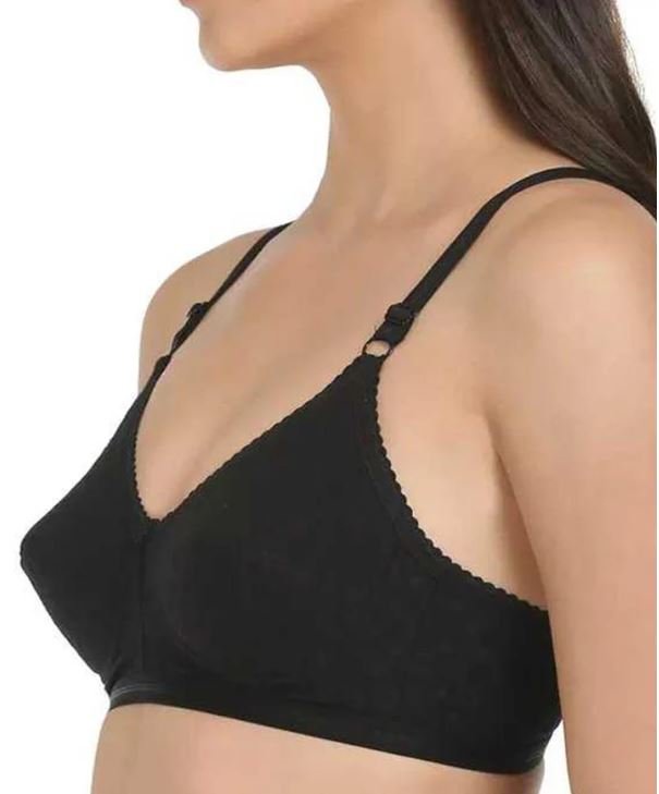 White Dotted Padded Bra - 1576 - Bodycare - White