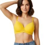 Wireless Go To T-Shirt Bra With a Touch Of Lace-CITRUS