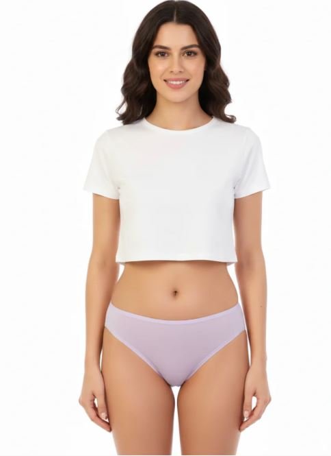super soft cotton Bikini briefs-Lavender