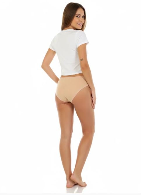 super soft cotton Bikini briefs-TOASTED ALMOND