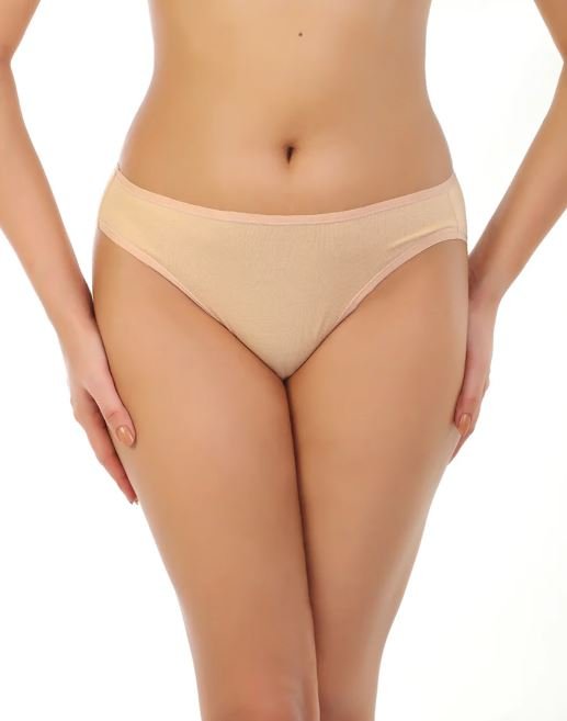 super soft cotton Bikini briefs-TOASTED ALMOND
