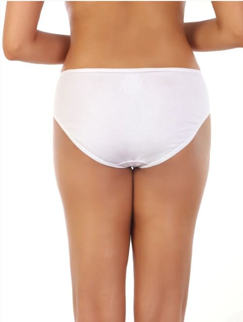 super soft cotton Bikini briefs-WHITE